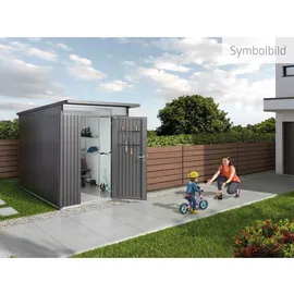 Biohort AvantGarde A7 2,6 x 2,6 m dunkelgrau-metallic Doppeltür
