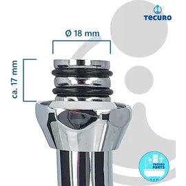 tecuro U-Auslauf für Wand-Armaturen 3/4 Zoll konisch dichtend