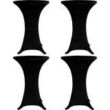 deluke Stehtischhusse AMAU Schwarz Ø60 cm 4er Set