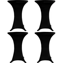 deluke Stehtischhusse AMAU Schwarz Ø60 cm 4er Set