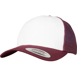 FLEXFIT Retro Trucker Colored Front - maroon;white;maroon - One Size
