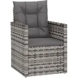 vidaXL Gartensessel 57 x 57 x 75 cm grau