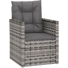 vidaXL Gartensessel 57 x 57 x 75 cm grau