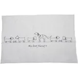 David Fussenegger Hundematte My best friend 80 x 120 cm grau