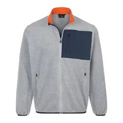 Fleecejacke Authentic Klein grau, 56