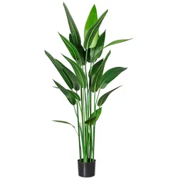 CREATIV green Künstliche Pflanze Wassercanna 140cm im Topf