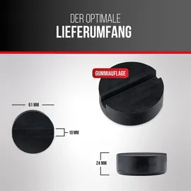 Heyner Gummiauflage Gummi, Kunststoff schwarz