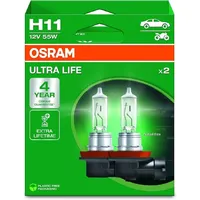 Osram H11 Glühlampe, Fernscheinwerfer 55W, Fernlicht Birne 64211ULT-2HB