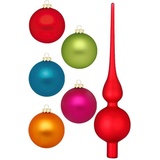 MAGIC by Inge Weihnachtsbaumkugel »Mille Flori, Weihnachtsdeko, Christbaumschmuck«, (Set, 46 St.), bunt