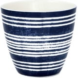 Greengate Latte-Macchiato-Glas Valetta Latte Cup blue 0,35l, Stoneware