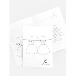Einladungen zur Hochzeit selbst gestalten mit Spruch und Fotos im Onlinedesigner bei Meine-Kartenmanufaktur.de