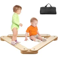 Vevor Schwebebalken-Trittsteine, 3 Stück hölzerne Balance-Boards für Kleinkinder, Montessori-Spielzeug