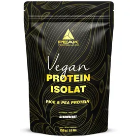 Peak Performance Vegan Protein Isolate Erdbeere Pulver 750 g