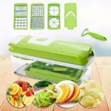 Küchen- Und Kochzubehör, Genius Nicer Dicer Smart (12-teilig) In Grün - Gemüseschneider Für Würfel, Stifte, Scheiben, Streifen A[db]