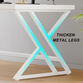 luxuskollektion Schreibtisch Industrie Design 140 x 60 cm Weiß