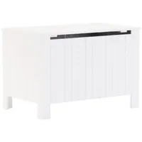 VidaXL Truhe mit Deckel RANA Weiß 80x49x54 cm Massivholz