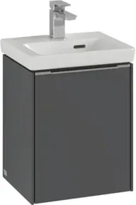 V&B Waschtischunterschrank Subway 3.0 35,1x42,9x30,9cm, Sch L/Gr AL gl, bla Oa