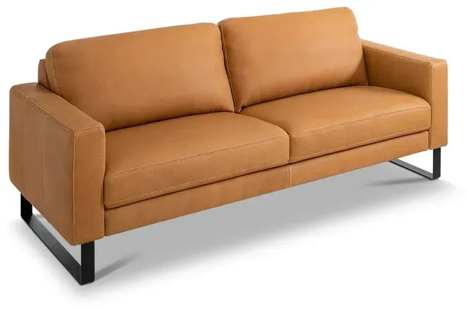 Sormani Sofa Padua Leder Braun Cognac