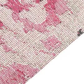 Beliani Teppich EJAZ Rosa 140 x 200 cm Baumwolle