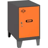 Simonrack Mini Schrank Orange Metall Aufbewahrung Außen