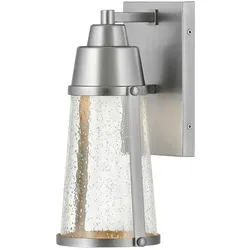 Licht-Erlebnisse Wandaußenleuchte PENZANCE Nickel matt, Transparent, Witterungsbeständig, IP44, GU10 LE117754