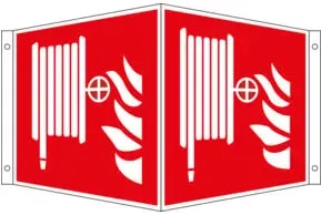 Eichner Brandschutz-Winkelschild Löschschlauch 20 x 20 cm