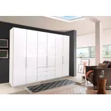 Wiemann Kleiderschrank WIEMANN "Loft", weiß (weiß, weiß glas), B:300cm H:216cm, Schränke, Glasfront