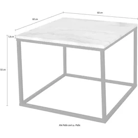 SIT Möbel SIT Couchtisch Marmortisch, quadratisch weiß