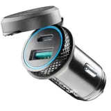 Interphone 2 USB-Adapter Für Din-Buchse – Typ-A Und Typ-C-Zigarettenanzünder-Adapter schwarz
