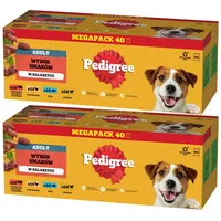 PEDIGREE Adult Beutel g - Gemischte Geschmacksrichtungen in Gelee - Alleinfuttermittel in Gelee für ausgewachsene Hunde