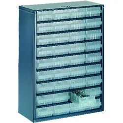 Schubladen-Magazin mit 36 Laden Typ 150-01 blau - blau
