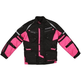 Modeka Tourex II Textiljacke schwarz / pink Kids 164