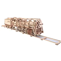 UGEARS Modellbausatz 460 Dampflokomotive mit Tender