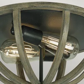 Elstead Lighting Allier 2 Leuchtmittel Eiche grau