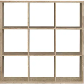 Forte Mauro Standregal 3x3 Fächer 90 x 30 x 180 cm Braun