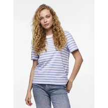 Pieces PCRIA SS TEE STRIPES NOOS Blau XS