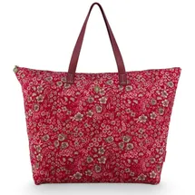 Pip Studio Tilda Tote Bag Large Quilted Daisy Dreams 66x20x44cm Rot