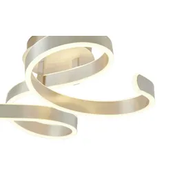 Trio Francis 1-flammig geschwungen Aluminium