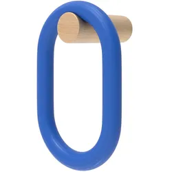 Hartô - Fernand Garderobenhaken, vertikal, Eiche natur / electric blue