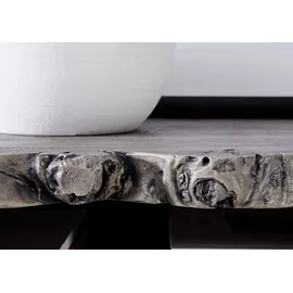 Massivmoebel24 Vitrine Akazie 105 x 45 x 204 cm Grau
