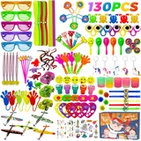 Withosent 130 Stück Mitgebsel Kindergeburtstag Gastgeschenke, Give Aways Pinata Party Favor Kleinspielzeug Set für Kinder, Geschenktüten Schatztruhe Kleine Geschenke Flummies Mädchen Jungen Geschenk