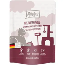 MjAMjAM Quetschie Wild & Kaninchen mit Heidelbeeren 24 x 300 g