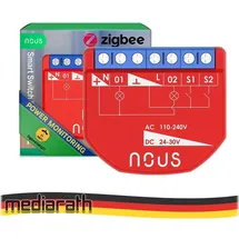 Nous B3Z Zigbee 3.0 Smart Switch 2 Kanal 2 Channel AC - DC - Power Metering