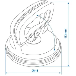PRO PLUS ProPlus Aluminium 1 Saugnapf