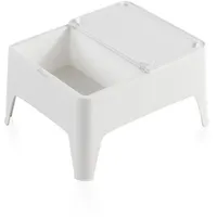 SHAF Beistelltisch Farbe: White 58x48x30cm. Modell: Alaska Sp Berner