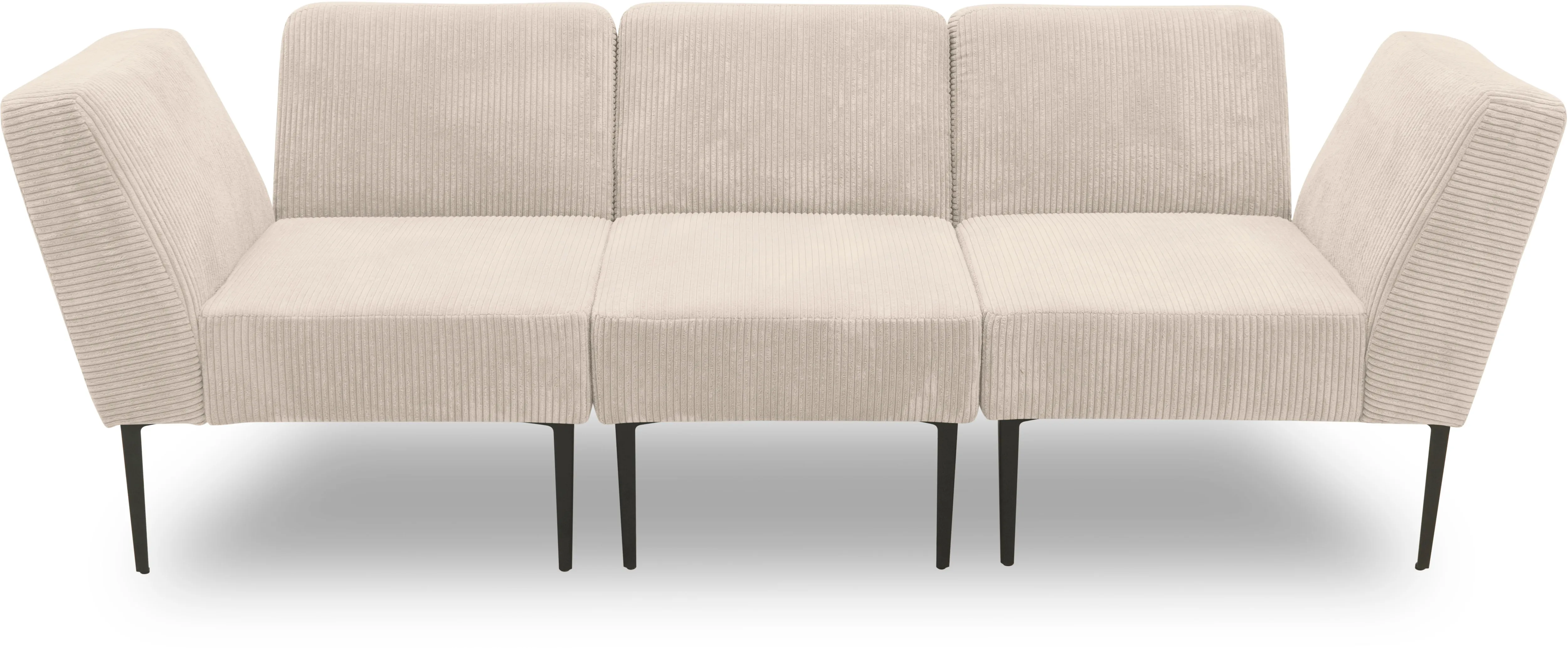 Sessel DOMO COLLECTION "700010 Lieferzeit nur 2 Wochen, auch einzeln stellbar", beige (creme), B:58cm H:78cm T:83cm, 100% Polyester, Sessel, Einzelsessel, für individuelle Zusammenstellung eines persönlichen Sofas, Cord-Bezug