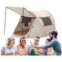 Toseky Pop Up Zelt 3 4 Personen Sofortzelt, Campingzelt Automatisches, Wasserdichtes Campingzelt, Atmungsaktives, tragbares, großes Familienzelt, schnell aufzubauender Sonnenschutz für
