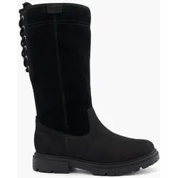 Leder Stiefel - Damen - schwarz