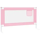 vidaXL Kleinkind-Bettschutzgitter Rosa 140x25 cm Stoff