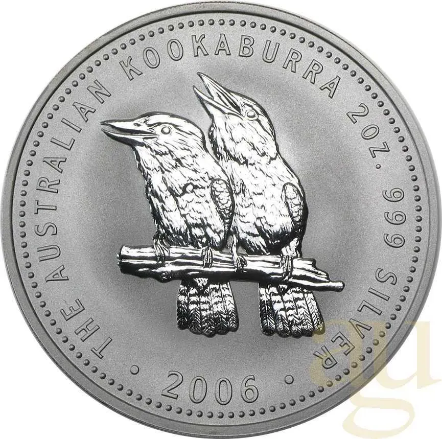 1 Kilogramm Silbermünze Australien Kookaburra 2006